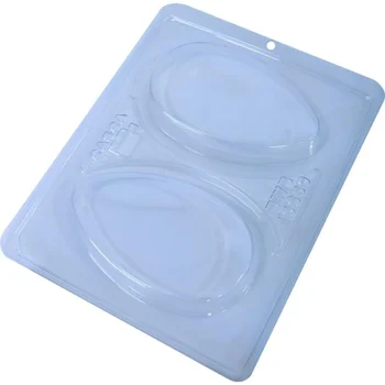 Forma de Chocolate Ovo de Páscoa Tablete:Barra Liso Acetato e Silcone (200g) Acetato e Silicone - BWB (2)
