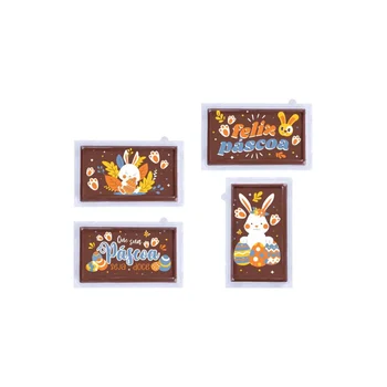 Forma Decorativa Blister Mini Tablete/Barra Páscoa - Páscoa Feliz (13 cavidades) (2)