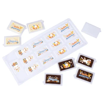 Forma Decorativa Blister Mini Tablete/Barra Páscoa - Páscoa Feliz (13 cavidades)