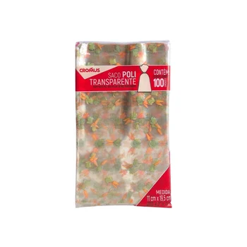 Saco Transparente Cenourinha 11 x 19,5cm (100uni) - Cromus (3)