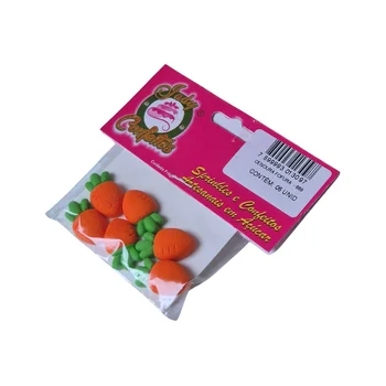 Enfeite de Páscoa em Açúcar Cenoura Fofura (6uni) - Jady Confeitos (2)