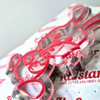 Kit Cortador e Marcador Coelho Sentado Infantil (11,5cm) - Kafstar (4)