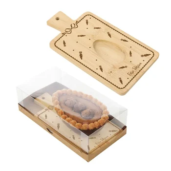 Caixa para Meio Ovo 150/250g com Tábua de Bambu Cenourinhas (1uni) - Cromus (3)