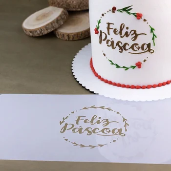 Stencil Feliz Páscoa Ramos (32 x 16cm) - BlueStar (3)