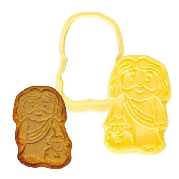 Cortador com Carimbo Jesus e Ovelhinha (2pcs) - BlueStar (1)