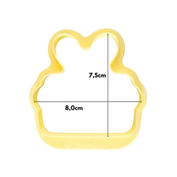 Cortador com Carimbo Feliz Páscoa (2pcs) - BlueStar (3)