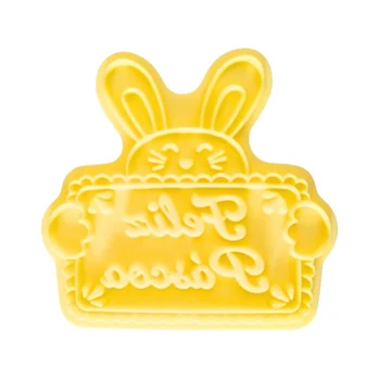 Cortador com Carimbo Feliz Páscoa (2pcs) - BlueStar (12)