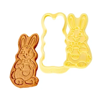 Cortador com Carimbo Coelho (2pcs) - BlueStar (1)