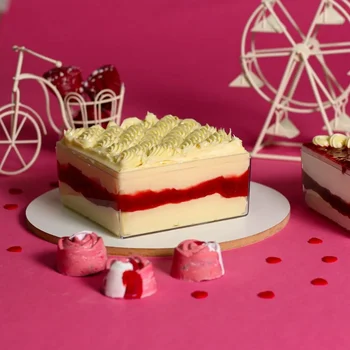 Cake Box Cristal Quadrada com Tampa (500mL) - BlueStar (4)