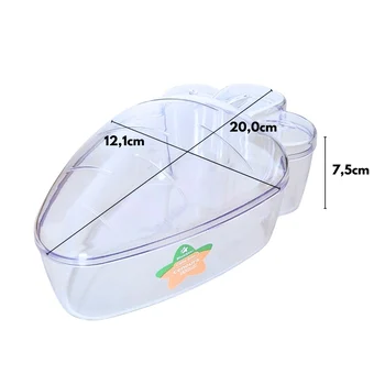 Cake Box Cristal Cenoura com Tampa (750ml) - BlueStar (3)