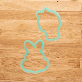 Kit Cortadores Coelho e Cesta com Stencils (5pcs) - Sweet Sugarbelle (4)