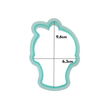 Kit Cortadores Coelho e Cesta com Stencils (5pcs) - Sweet Sugarbelle (6)