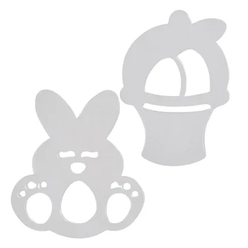 Kit Cortadores Coelho e Cesta com Stencils (5pcs) - Sweet Sugarbelle (7)