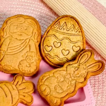 Cortador com Carimbo Ovinho Decorado (2pcs) - BlueStar (2)