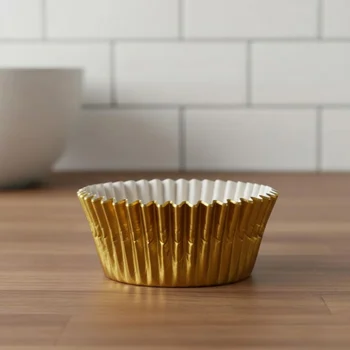 Forminha de Cupcake em Papel n°0 Metalizada Ouro (24uni) - Mago (3)