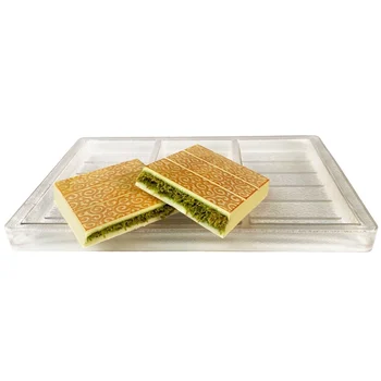 Forma de Chocolate em Policarbonato Tablete/Barra Dubai Arabesco (210g) - Brunner (1)