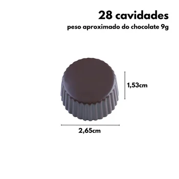 Forma de Chocolate em Policarbonato Bombom Alpino (9g) - Brunner (3)