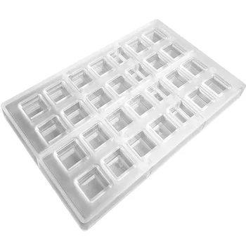 Forma de Chocolate em Policarbonato Bombom Quadrado 2,5cm (10g) - Brunner (4)