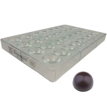 Forma de Chocolate em Policarbonato Bombom Praliné de Cúpula (8g) - Brunner (1)