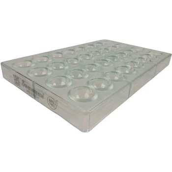 Forma de Chocolate em Policarbonato Bombom Praliné de Cúpula (8g) - Brunner (4)