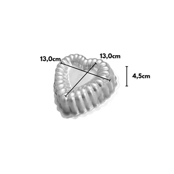 Forma Mini Bolo Coração Ballerine Jacque (13cm) - Caparroz (3)