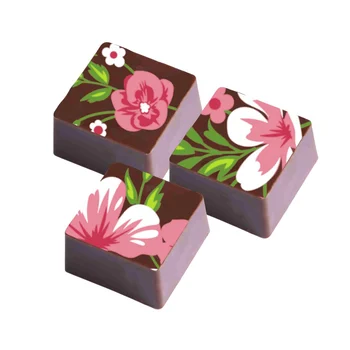 Transfer para Chocolate (40 x 30cm) - Flores da Vovó (1)