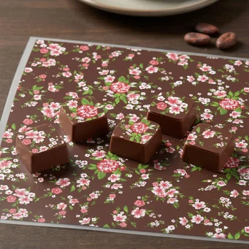 Transfer para Chocolate (40 x 30cm) - Flores da Vovó (2)