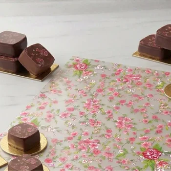 Transfer para Chocolate (40 x 30cm) - Flores da Vovó (7)