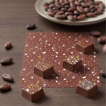 Transfer para Chocolate (40 x 30cm) - Textura Terrazzo (4)