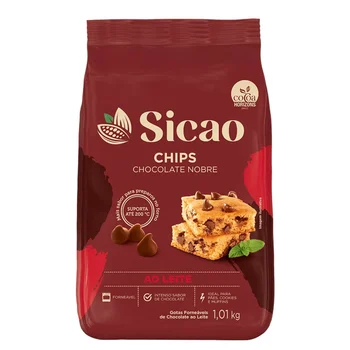Saco Chips Forneavel ao Leite Chocolate Nobre 
