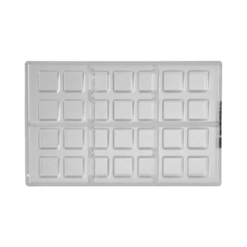 Forma de Chocolate em Policarbonato Bombom Quadrado Textura Oriental 2,5cm (10g) - Brunner (3)