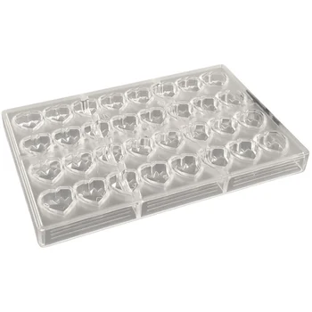 Forma de Chocolate em Policarbonato Bombom Coração Lapidado (10g) - Brunner (6)