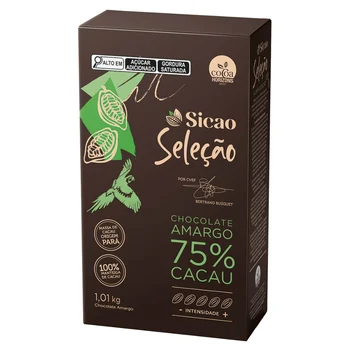 Chocolate Amargo Sicao Seleção 75 1kg 