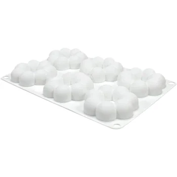 Forma de Mono Porção e Entremet em Silicone Flor 3D (45ml) - Brothers (4)