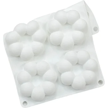Forma de Mono Porção e Entremet em Silicone Flor 3D (45ml) - Brothers (5)