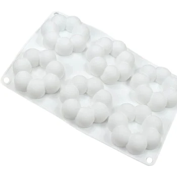 Forma de Mono Porção e Entremet em Silicone Flor 3D (45ml) - Brothers (8)
