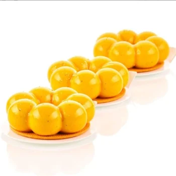 Forma de Mono Porção e Entremet em Silicone Flor 3D (45ml) - Brothers (10)