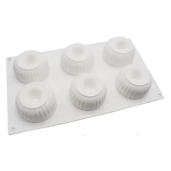 Forma de Mono Porção e Entremet em Silicone Donut Frisada (90ml) - Brothers (3)
