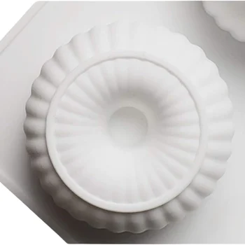 Forma de Mono Porção e Entremet em Silicone Donut Frisada (90ml) - Brothers (5)