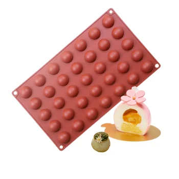 Forma de Mono Porção e Entremet em Silicone Meia Esferas 2,6cm (9ml) - Brothers (1)