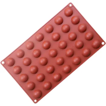 Forma de Mono Porção e Entremet em Silicone Meia Esferas 2,6cm (9ml) - Brothers (5)
