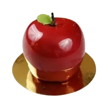 Forma de Mono Porção e Entremet em Silicone Maçã (90ml) - Brothers (3)