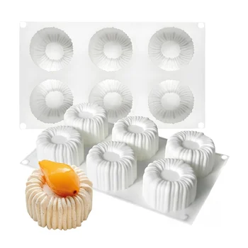 Forma de Mono Porção e Entremet em Silicone Charlote (130ml) - Brothers (1)