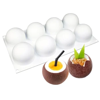 Forma de Mono Porção e Entremet em Silicone Coco (100ml) - Brothers (1)