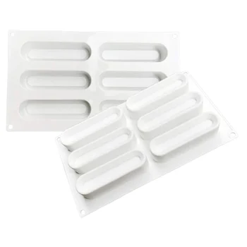 Forma de Mono Porção e Entremet em Silicone Eclair Baixa (90ml) - Brothers (3)