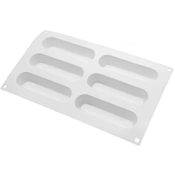 Forma de Mono Porção e Entremet em Silicone Eclair Baixa (90ml) - Brothers (6)