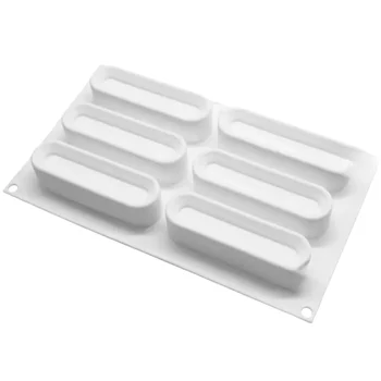 Forma de Mono Porção e Entremet em Silicone Eclair Baixa (90ml) - Brothers (7)