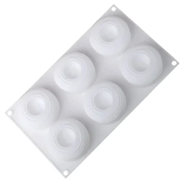 Forma de Mono Porção e Entremet em Silicone Tornado (120ml) - Brothers (3)