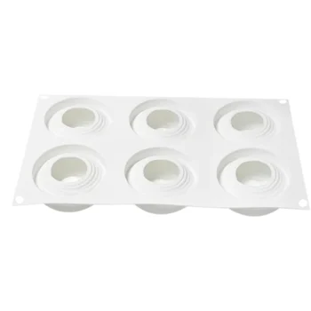 Forma de Mono Porção e Entremet em Silicone Tornado (120ml) - Brothers (6)