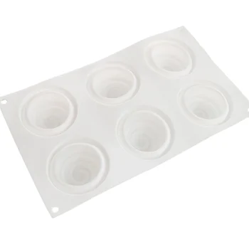 Forma de Mono Porção e Entremet em Silicone Redonda Aspiral (130ml) - Brothers (7)